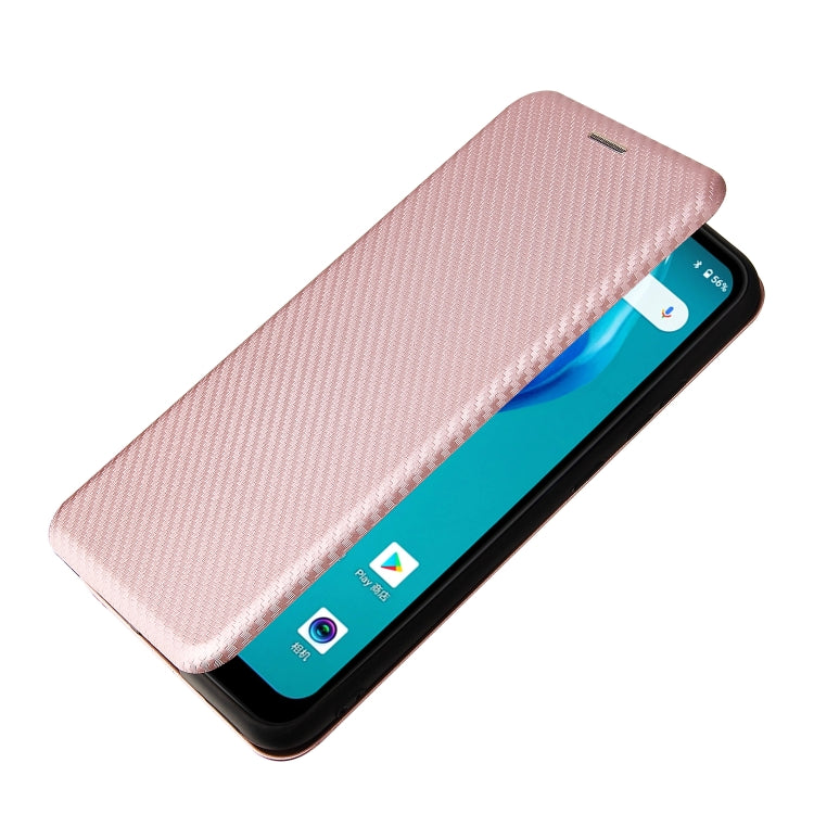 Carbon Fiber Texture Magnetic Horizontal Flip TPU + PC + PU Leather Case with Card Slot, For Oukitel C23 Pro, For Samsung Galaxy A22 4G, For ZTE Libero 5G