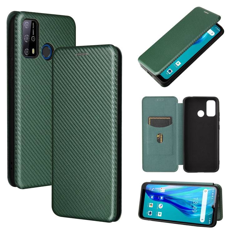 Carbon Fiber Texture Magnetic Horizontal Flip TPU + PC + PU Leather Case with Card Slot, For Oukitel C23 Pro, For Samsung Galaxy A22 4G, For ZTE Libero 5G
