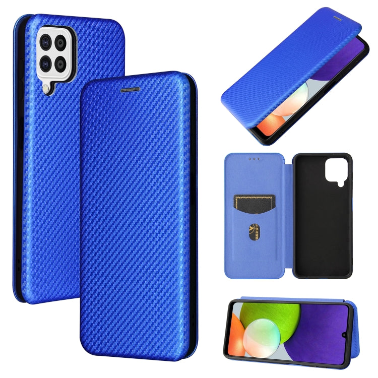 Carbon Fiber Texture Magnetic Horizontal Flip TPU + PC + PU Leather Case with Card Slot, For Oukitel C23 Pro, For Samsung Galaxy A22 4G, For ZTE Libero 5G