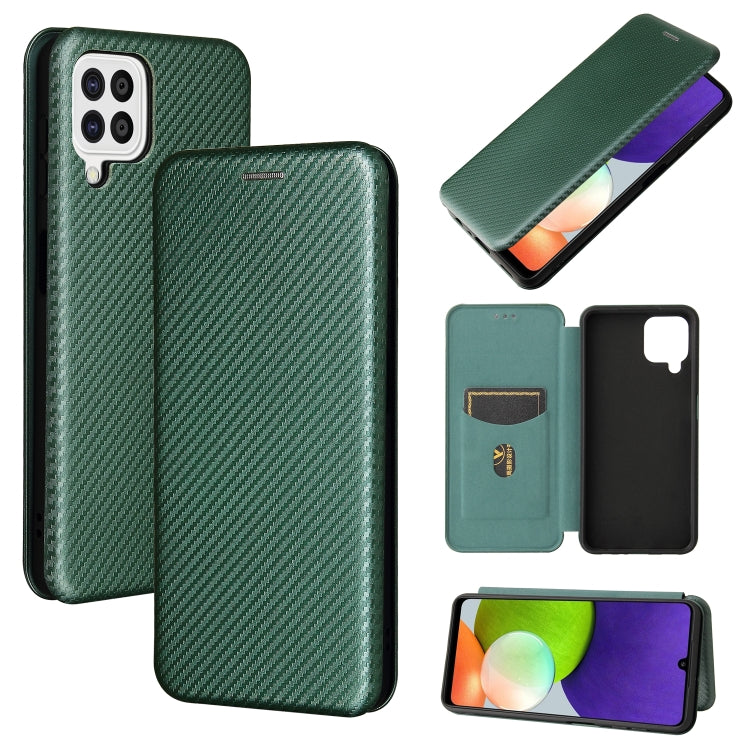 Carbon Fiber Texture Magnetic Horizontal Flip TPU + PC + PU Leather Case with Card Slot, For Oukitel C23 Pro, For Samsung Galaxy A22 4G, For ZTE Libero 5G