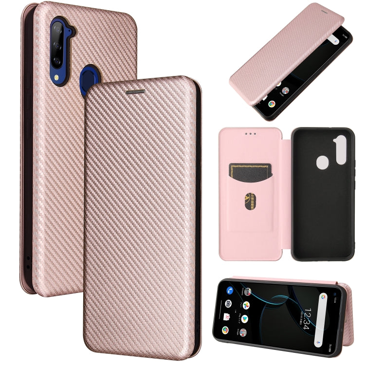 Carbon Fiber Texture Magnetic Horizontal Flip TPU + PC + PU Leather Case with Card Slot, For Oukitel C23 Pro, For Samsung Galaxy A22 4G, For ZTE Libero 5G