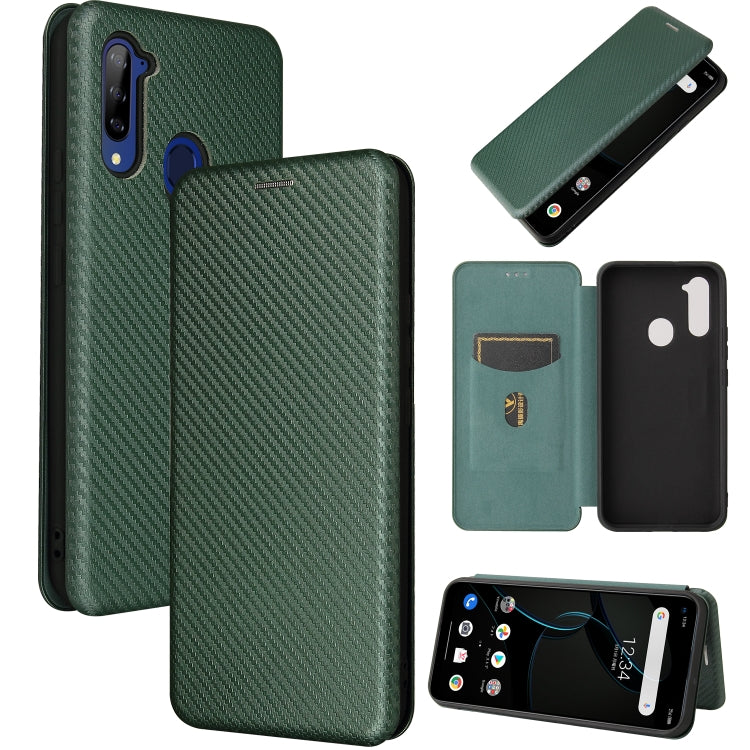 Carbon Fiber Texture Magnetic Horizontal Flip TPU + PC + PU Leather Case with Card Slot, For Oukitel C23 Pro, For Samsung Galaxy A22 4G, For ZTE Libero 5G