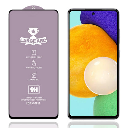 9H HD Large Arc High Alumina Full Screen Tempered Glass Film, For Samsung Galaxy A52 4G (1 PCS)