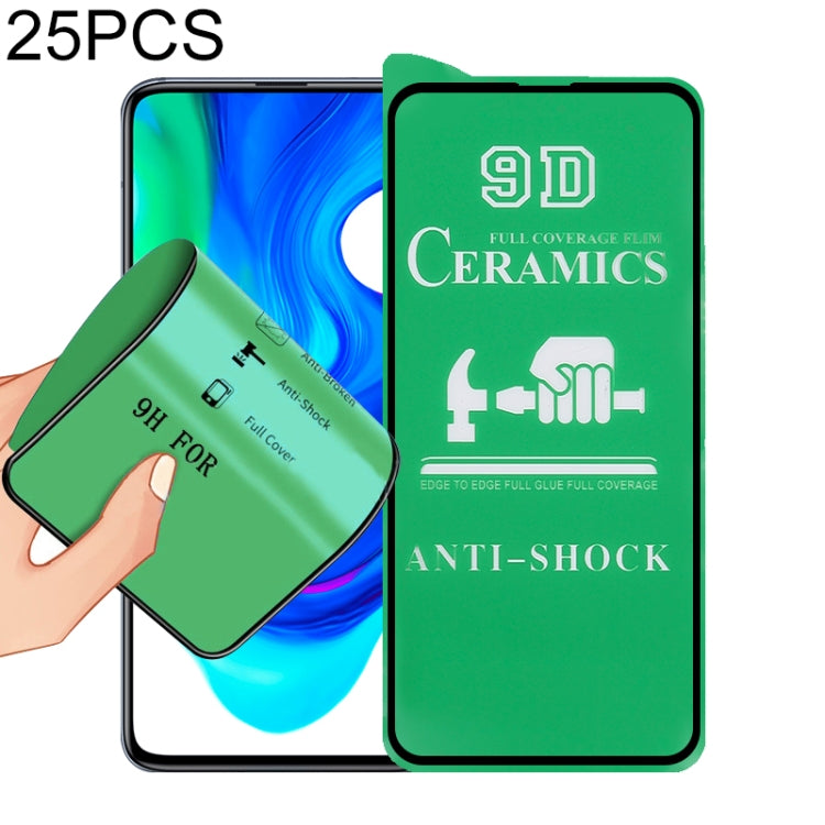 25 PCS 9D Full Screen Full Glue Ceramic Film