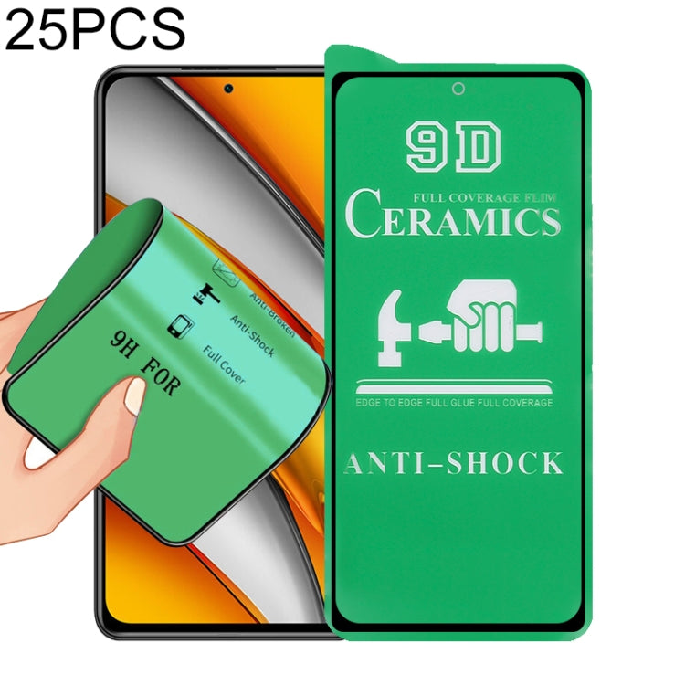 25 PCS 9D Full Screen Full Glue Ceramic Film