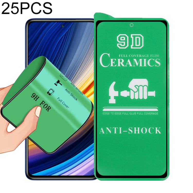 25 PCS 9D Full Screen Full Glue Ceramic Film