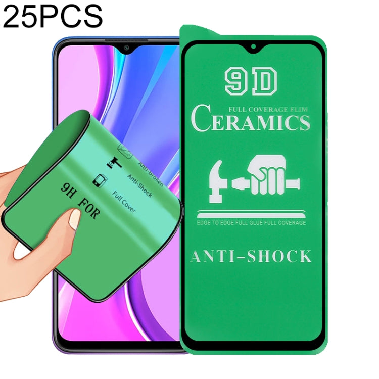 25 PCS 9D Full Screen Full Glue Ceramic Film