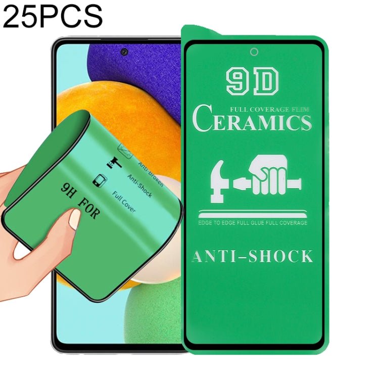 25 PCS 9D Full Screen Full Glue Ceramic Film