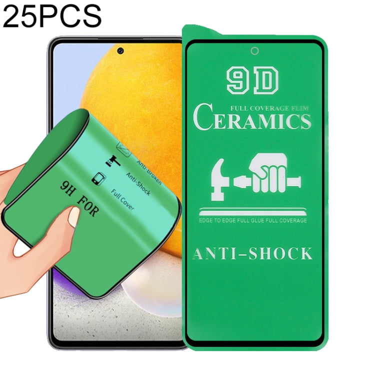25 PCS 9D Full Screen Full Glue Ceramic Film