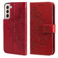 7-petal Flowers Embossing Pattern Horizontal Flip PU Leather Case with Holder & Card Slots & Wallet & Photo Frame, For Samsung Galaxy S21 Ultra 5G, For Samsung Galaxy S21 5G, For Samsung Galaxy S21 FE, For Samsung Galaxy S21+ 5G, For Samsung Galaxy A02...