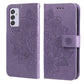 7-petal Flowers Embossing Pattern Horizontal Flip PU Leather Case with Holder & Card Slots & Wallet & Photo Frame, For Samsung Galaxy S21 Ultra 5G, For Samsung Galaxy S21 5G, For Samsung Galaxy S21 FE, For Samsung Galaxy S21+ 5G, For Samsung Galaxy A02...
