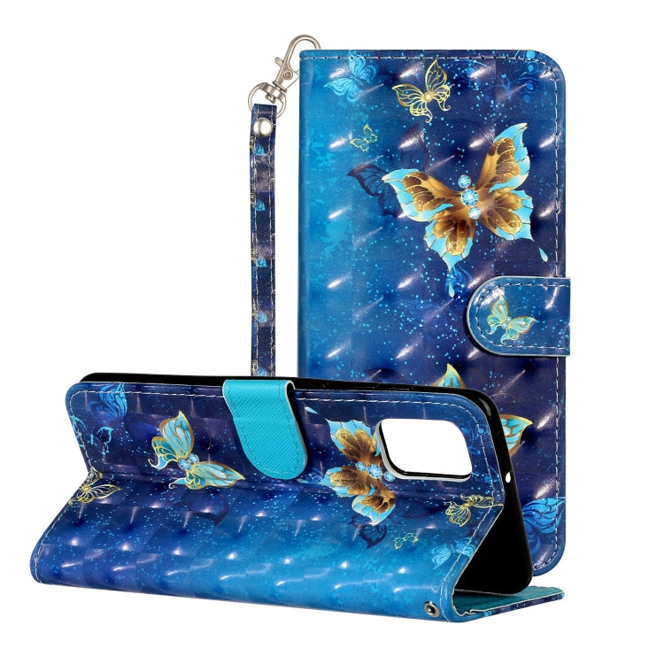 3D Pattern Horizontal Flip PU Leather Case with Holder & Card Slots & Wallet