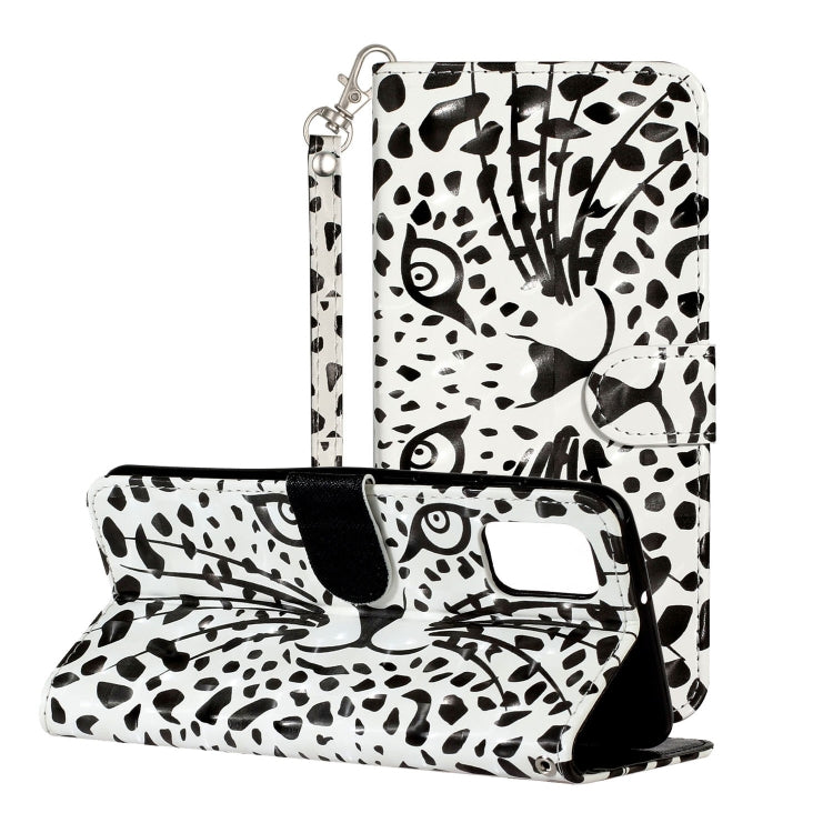 3D Pattern Horizontal Flip PU Leather Case with Holder & Card Slots & Wallet