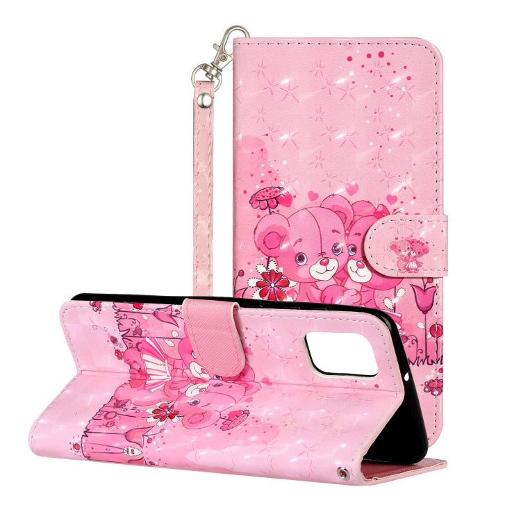 3D Pattern Horizontal Flip PU Leather Case with Holder & Card Slots & Wallet