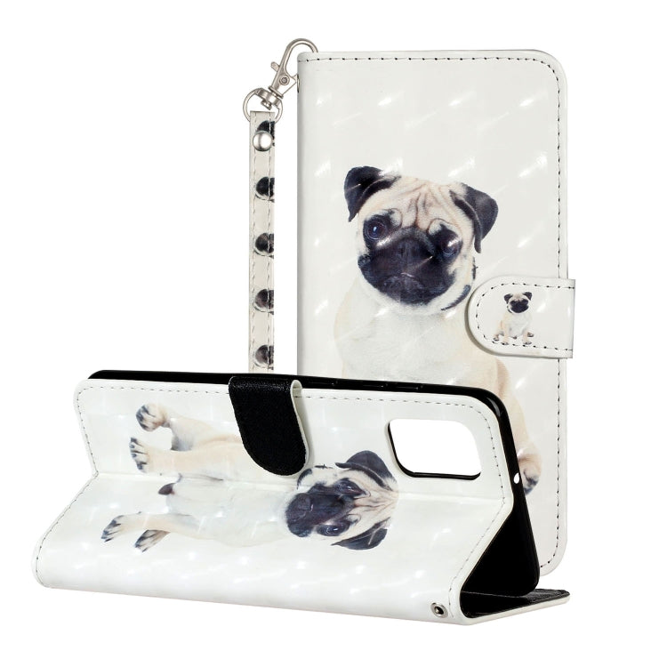 3D Pattern Horizontal Flip PU Leather Case with Holder & Card Slots & Wallet