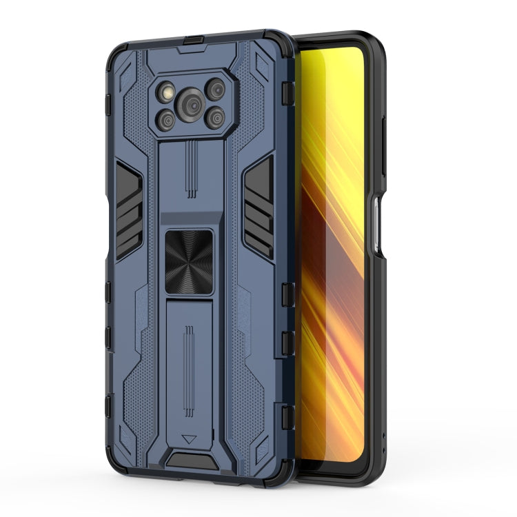 Supersonic PC + TPU Shock-proof Case with Holder, For Xiaomi Poco X3 NFC, For Samsung Galaxy F52 5G