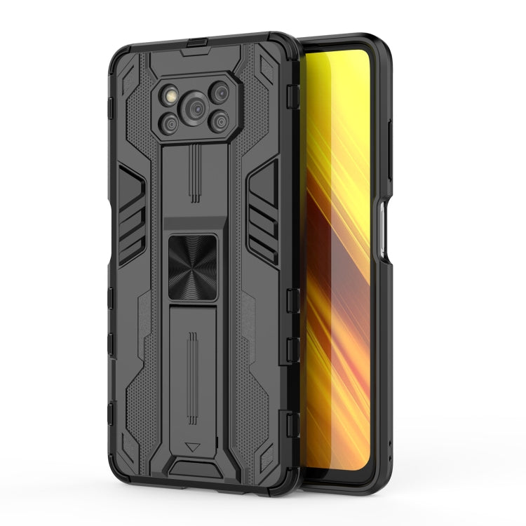 Supersonic PC + TPU Shock-proof Case with Holder, For Xiaomi Poco X3 NFC, For Samsung Galaxy F52 5G