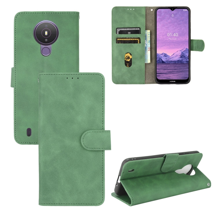 Solid Color Skin Feel Magnetic Buckle Horizontal Flip Calf Texture PU Leather Case with Holder & Card Slots & Wallet, For Nokia 1.4, For Samsung Galaxy A22 4G