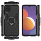 Shockproof PC + TPU Protective Case with Magnetic Ring Holder, For Samsung Galaxy M12