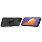 Shockproof PC + TPU Protective Case with Magnetic Ring Holder, For Samsung Galaxy M12