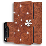 Calf Pattern Diamond Mandala Double Folding Design Embossed Leather Case with Wallet & Holder & Card Slots, For Galaxy A5 (2018) / A8 (2018), For Galaxy A6 (2018), For Galaxy A6+ (2018) / J8 (2018), For Galaxy A9 (2018), For Galaxy A10, For Galaxy A10e...