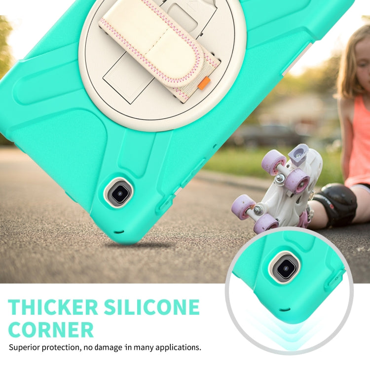 Silicone + PC Protective Case with Holder & Shoulder Strap, For Samsung Galaxy Tab A7 Lite T220 / T225