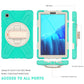 Silicone + PC Protective Case with Holder & Shoulder Strap, For Samsung Galaxy Tab A7 Lite T220 / T225