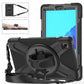 Silicone + PC Protective Case with Holder & Shoulder Strap, For Samsung Galaxy Tab A7 Lite T220 / T225