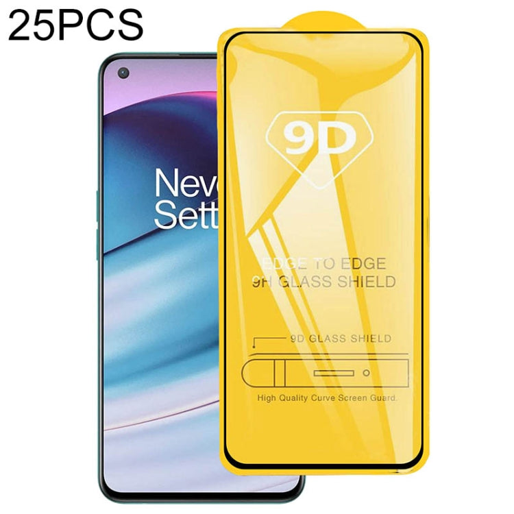 25 PCS 9D Full Glue Full Screen Tempered Glass Film, For Samsung Galaxy A22 4G (25 PCS), For OnePlus Nord CE 5G / Nord CE 2 5G (25 PCS), For Samsung Galaxy S21 FE 5G (25 PCS), For Samsung Galaxy A22 5G (25 PCS)