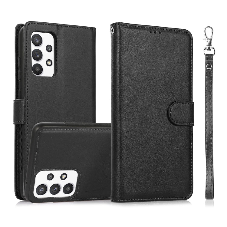 Calf Texture 2 in 1 Detachable Magnetic Back Cover Horizontal Flip Leather Case with Holder & Card Slots & Wallet & Photo Frame, For Samsung Galaxy A11 / M11, For Samsung Galaxy A21, For Samsung Galaxy A21s, For Samsung Galaxy A32, For Samsung Galaxy A...