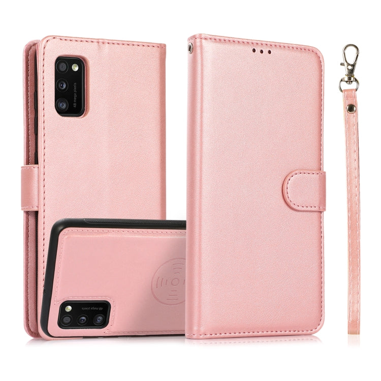 Calf Texture 2 in 1 Detachable Magnetic Back Cover Horizontal Flip Leather Case with Holder & Card Slots & Wallet & Photo Frame, For Samsung Galaxy A11 / M11, For Samsung Galaxy A21, For Samsung Galaxy A21s, For Samsung Galaxy A32, For Samsung Galaxy A...