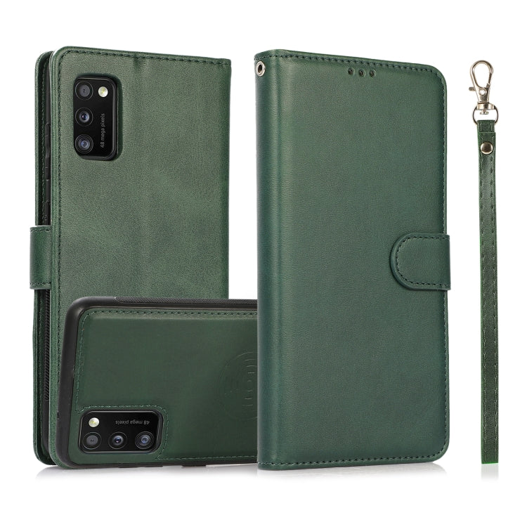 Calf Texture 2 in 1 Detachable Magnetic Back Cover Horizontal Flip Leather Case with Holder & Card Slots & Wallet & Photo Frame, For Samsung Galaxy A11 / M11, For Samsung Galaxy A21, For Samsung Galaxy A21s, For Samsung Galaxy A32, For Samsung Galaxy A...