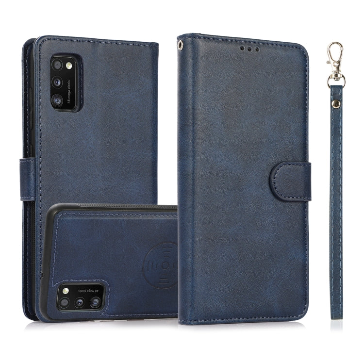 Calf Texture 2 in 1 Detachable Magnetic Back Cover Horizontal Flip Leather Case with Holder & Card Slots & Wallet & Photo Frame, For Samsung Galaxy A11 / M11, For Samsung Galaxy A21, For Samsung Galaxy A21s, For Samsung Galaxy A32, For Samsung Galaxy A...