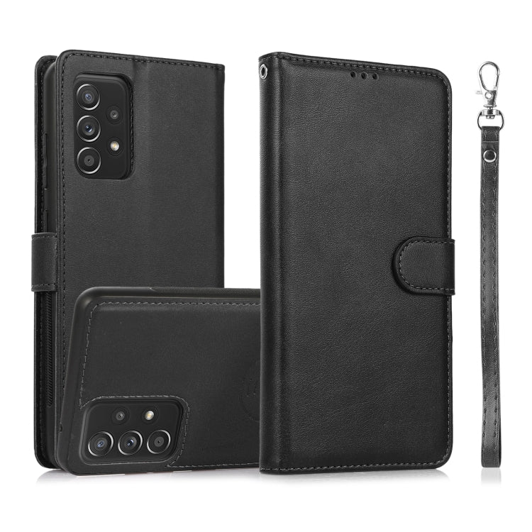 Calf Texture 2 in 1 Detachable Magnetic Back Cover Horizontal Flip Leather Case with Holder & Card Slots & Wallet & Photo Frame, For Samsung Galaxy A51 5G, For Samsung Galaxy A52 5G / 4G, For Samsung Galaxy A70, For Samsung Galaxy A71������������������...