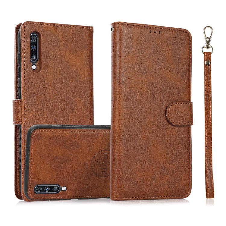 Calf Texture 2 in 1 Detachable Magnetic Back Cover Horizontal Flip Leather Case with Holder & Card Slots & Wallet & Photo Frame, For Samsung Galaxy A51 5G, For Samsung Galaxy A52 5G / 4G, For Samsung Galaxy A70, For Samsung Galaxy A71������������������...