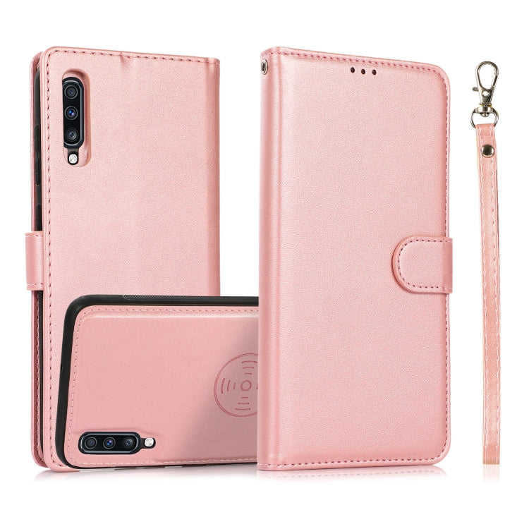 Calf Texture 2 in 1 Detachable Magnetic Back Cover Horizontal Flip Leather Case with Holder & Card Slots & Wallet & Photo Frame, For Samsung Galaxy A51 5G, For Samsung Galaxy A52 5G / 4G, For Samsung Galaxy A70, For Samsung Galaxy A71������������������...