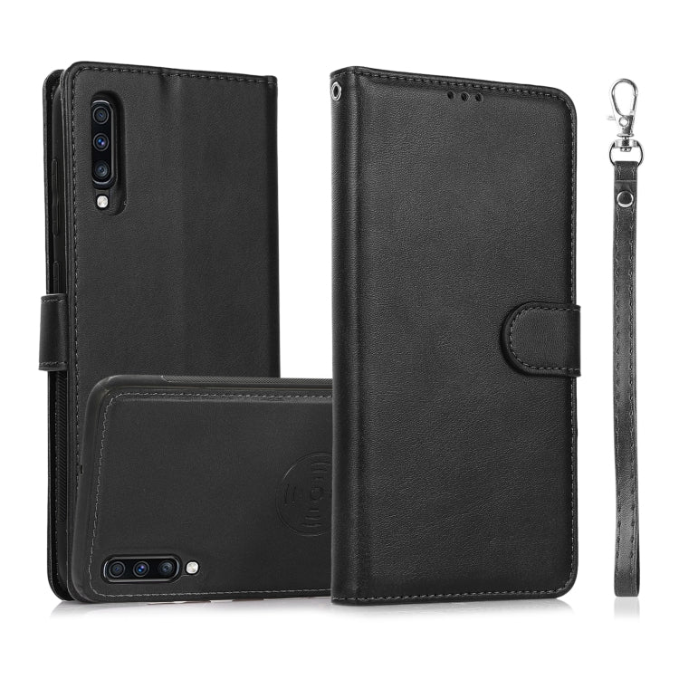 Calf Texture 2 in 1 Detachable Magnetic Back Cover Horizontal Flip Leather Case with Holder & Card Slots & Wallet & Photo Frame, For Samsung Galaxy A51 5G, For Samsung Galaxy A52 5G / 4G, For Samsung Galaxy A70, For Samsung Galaxy A71������������������...