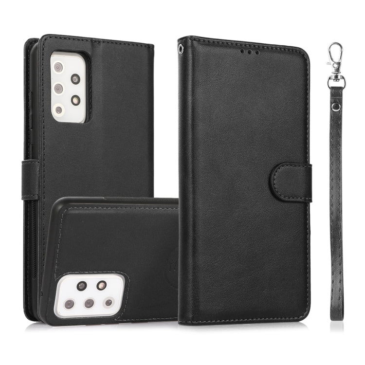 Calf Texture 2 in 1 Detachable Magnetic Back Cover Horizontal Flip Leather Case with Holder & Card Slots & Wallet & Photo Frame, For Samsung Galaxy A51 5G, For Samsung Galaxy A52 5G / 4G, For Samsung Galaxy A70, For Samsung Galaxy A71������������������...