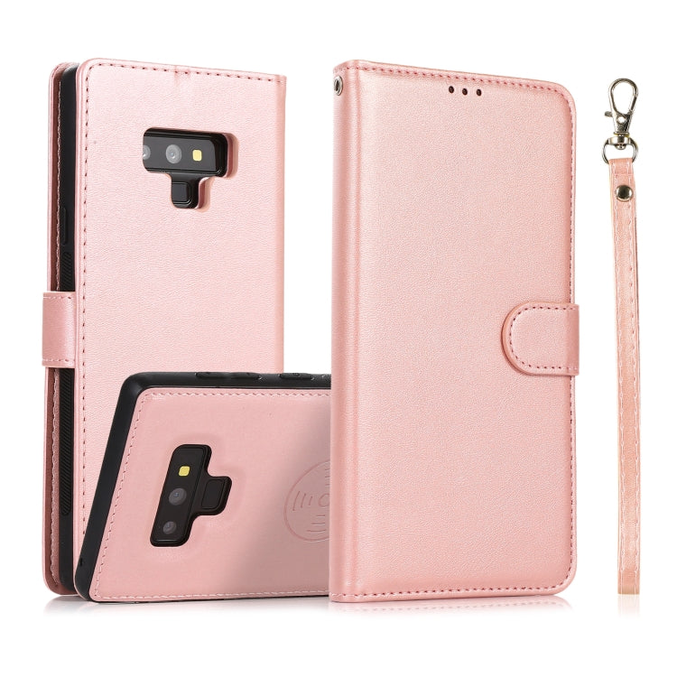 Calf Texture 2 in 1 Detachable Magnetic Back Cover Horizontal Flip Leather Case with Holder & Card Slots & Wallet & Photo Frame, For Samsung Galaxy A51 5G, For Samsung Galaxy A52 5G / 4G, For Samsung Galaxy A70, For Samsung Galaxy A71������������������...