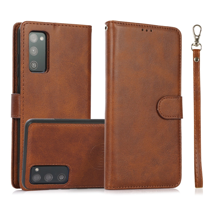 Calf Texture 2 in 1 Detachable Magnetic Back Cover Horizontal Flip Leather Case with Holder & Card Slots & Wallet & Photo Frame, For Samsung Galaxy S20 FE, For Samsung Galaxy S20 Ultra, For Samsung Galaxy S21 Ultra 5G, For Samsung Galaxy S21+ 5G�������...