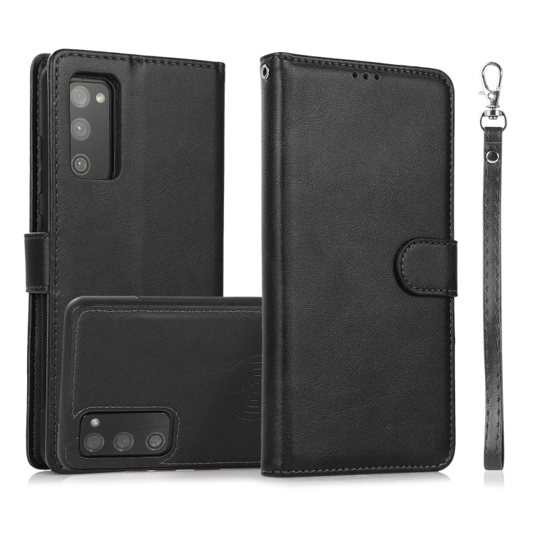 Calf Texture 2 in 1 Detachable Magnetic Back Cover Horizontal Flip Leather Case with Holder & Card Slots & Wallet & Photo Frame, For Samsung Galaxy S20 FE, For Samsung Galaxy S20 Ultra, For Samsung Galaxy S21 Ultra 5G, For Samsung Galaxy S21+ 5G�������...