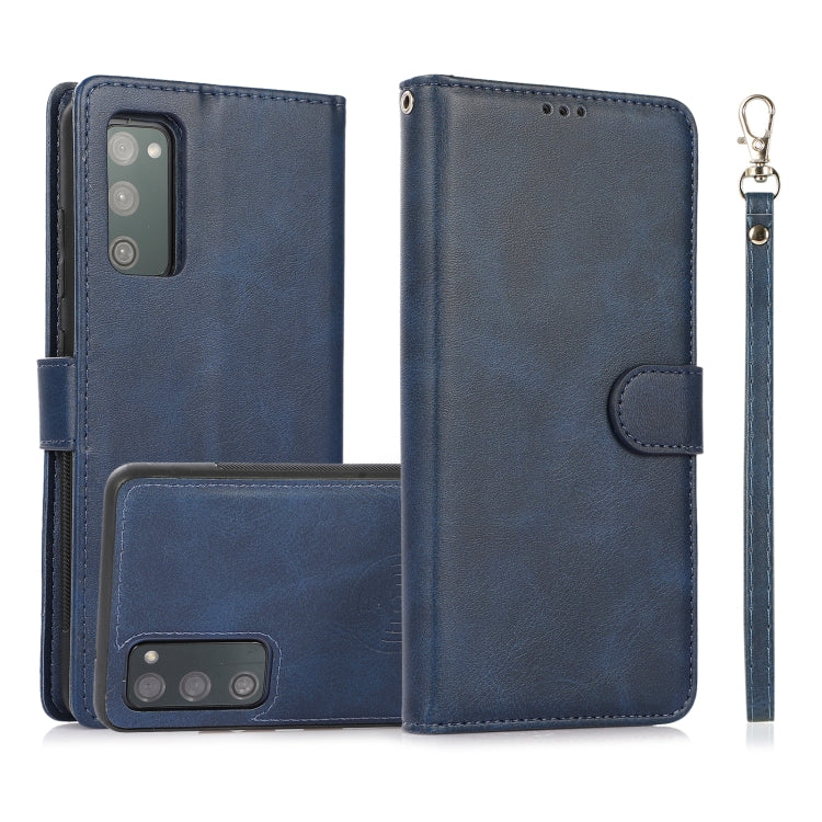 Calf Texture 2 in 1 Detachable Magnetic Back Cover Horizontal Flip Leather Case with Holder & Card Slots & Wallet & Photo Frame, For Samsung Galaxy S20 FE, For Samsung Galaxy S20 Ultra, For Samsung Galaxy S21 Ultra 5G, For Samsung Galaxy S21+ 5G�������...