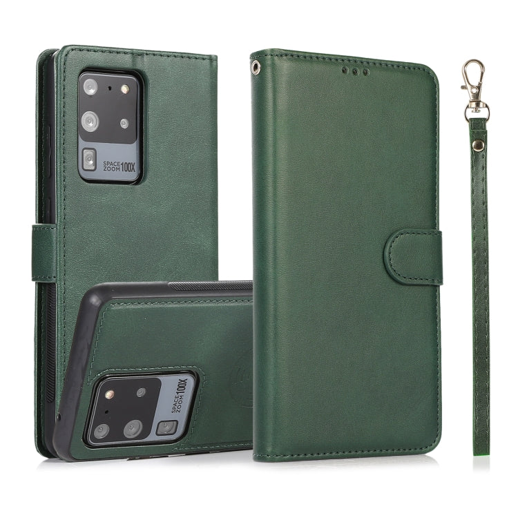 Calf Texture 2 in 1 Detachable Magnetic Back Cover Horizontal Flip Leather Case with Holder & Card Slots & Wallet & Photo Frame, For Samsung Galaxy S20 FE, For Samsung Galaxy S20 Ultra, For Samsung Galaxy S21 Ultra 5G, For Samsung Galaxy S21+ 5G�������...