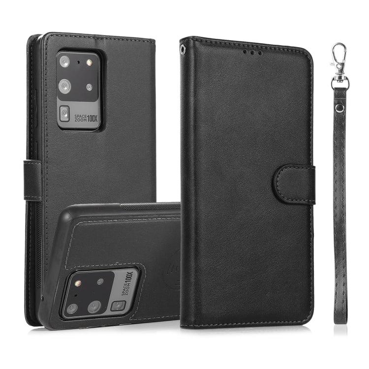 Calf Texture 2 in 1 Detachable Magnetic Back Cover Horizontal Flip Leather Case with Holder & Card Slots & Wallet & Photo Frame, For Samsung Galaxy S20 FE, For Samsung Galaxy S20 Ultra, For Samsung Galaxy S21 Ultra 5G, For Samsung Galaxy S21+ 5G�������...
