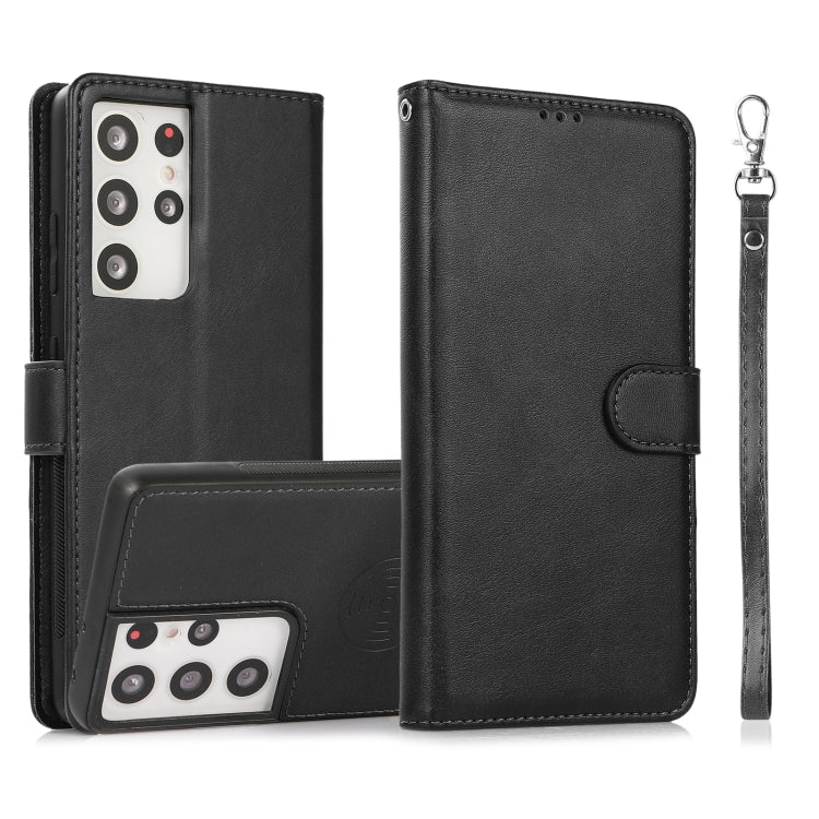 Calf Texture 2 in 1 Detachable Magnetic Back Cover Horizontal Flip Leather Case with Holder & Card Slots & Wallet & Photo Frame, For Samsung Galaxy S20 FE, For Samsung Galaxy S20 Ultra, For Samsung Galaxy S21 Ultra 5G, For Samsung Galaxy S21+ 5G�������...