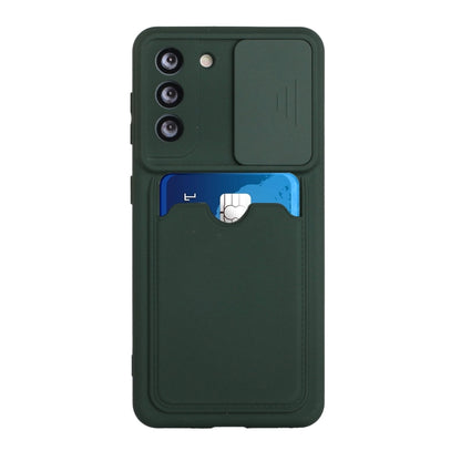 Sliding Camera Cover Design TPU Protective Case with Card Slot, For Samsung Galaxy A42, For Samsung Galaxy A51 4G, For Samsung Galaxy A52 5G / 4G, For Samsung Galaxy A71 4G, For Samsung Galaxy A72 5G / 4G, For Samsung Galaxy S21 5G���������������������...