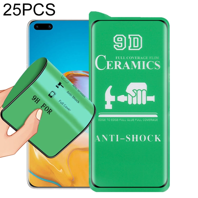 25 PCS 9D Full Screen Full Glue Ceramic Film