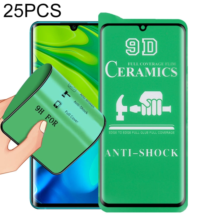 25 PCS 9D Full Screen Full Glue Ceramic Film