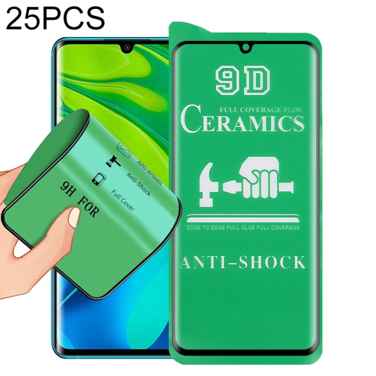 25 PCS 9D Full Screen Full Glue Ceramic Film
