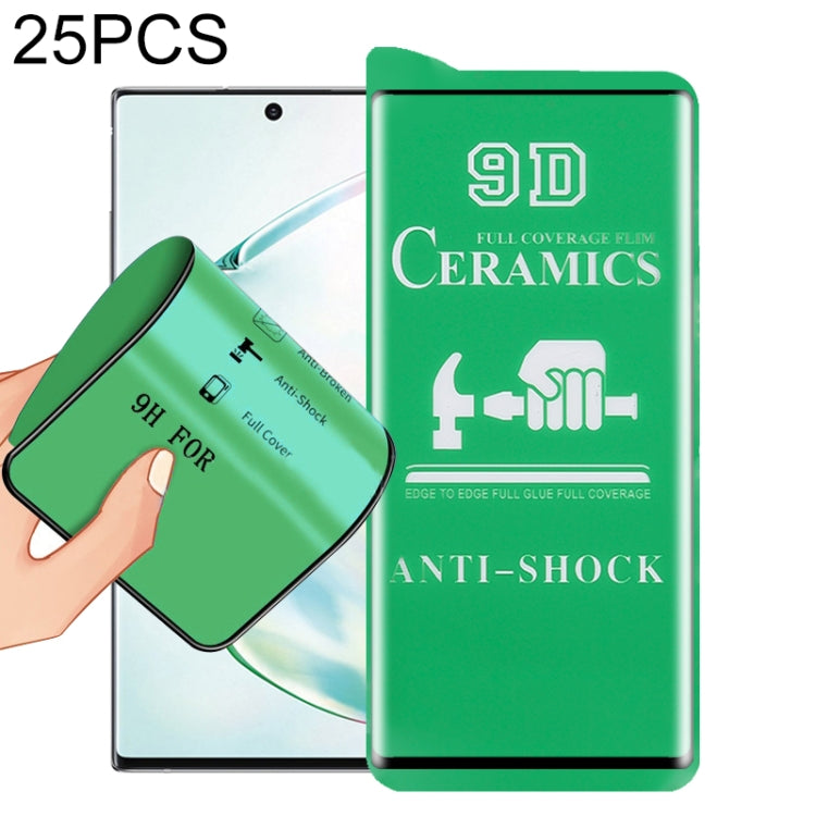 25 PCS 9D Full Screen Full Glue Ceramic Film